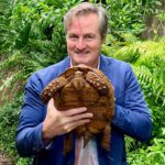 Image of Marc Dupuis-Desormeaux holding a Leopard Tortoise