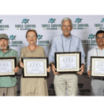 2024 Awardees Elliott Jacobson, Pat Koval, Jeff Lovich, and Herilala Randriamahazo. Images courtesy of Kathleen Dreier Photography.